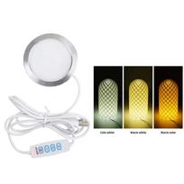 3D spausdintuvo dalis, skirta Bambu Lab LED lempos rinkiniui 001, pasidaryk pats modelio aparatūra be korpuso, šiltai balta, DC 5V, 3D spausdintuvo reguliuojamo apšvietimo rinkinys Led Lamp Adjustable black