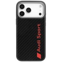 Audi R8 Carbon Fiber MagSafe Case for iPhone 17 Pro Max, Black