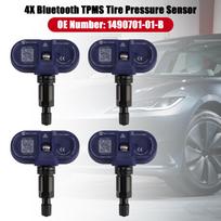 4 vnt. „Bluetooth TPMS“ padangų slėgio jutiklis, skirtas „Tesla Model 3 / S / X / Y 2021–2024“