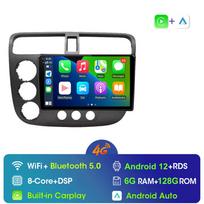 REAKOSOUND 2 Din Android Radijas Honda CIVIC Multimedia Grotuvui 2000 2001 2002 - 2006 Navigacija GPS Stereo CarPlay Pagrindinis Vienetas 8-core 6+128