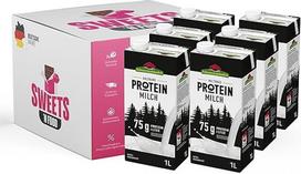 "Black Forest Milk" baltyminis pienas - mažo riebumo baltyminis pienas, 6 vnt. (6 x 1 l) | supakuotas su stilinga SWEETS´N FOOD pakavimo juosta
