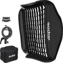 "Godox Softbox" rinkinys su S2 S-Mount Bowens blykstės laikikliu su tinkleliu 32 x 32 colių.80 x 80 cm, tinka studijoms Godox V1, AD200PRO, V860II, TT685, TT350, AD400PRO