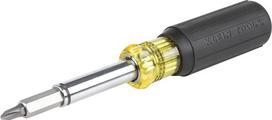 "Klein Tools" 32500MAG Magnetinis daugiafunkcinis atsuktuvas / raktas 11-in-1 su 8 antgaliais, 3 dydžių lizdais, paminkštinta rankena