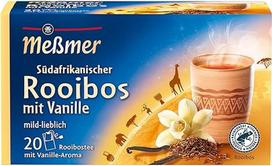 "Meßmer Country Tea" | Pietų Afrikos Rooibos vanilės arbata | 20 arbatos maišelių | Be glitimo | Be laktozės | Vegan