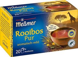 "Meßmer Rooibos Pure Tea" | 20 arbatos maišelių | Vegan | Be glitimo | Be glitimo | Be laktozės | Natūraliai be kofeino