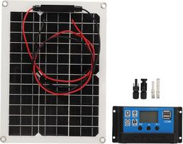 "Nutriess" saulės kolektorių rinkinys 300 W didelio efektyvumo IP67 sandari saulės baterija su 50 A įkroviklio valdikliu, skirta kelionėms su kemperiais DC 12 V 24 V