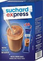 "Suchard Express" geriamasis šokoladas, 10 x 14,5 g lazdelių su kakavos gėrimo milteliais, skirtas šaltam arba šiltam pienui