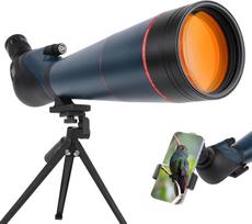 25-75 x 100 taikinių šaudymo optinis taikiklis, HD optinis taikiklis su trikojo dėklu ir išmaniojo telefono laikikliu, BAK4 optinis taikiklis, skirtas paukščių stebėjimui, medžioklei, laukinės gamtos stebėjimui (MY-GN0041Blue)