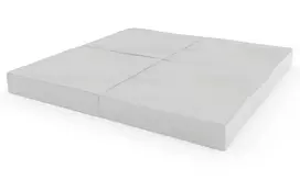 Sulankstomas gimnastikos čiužinys SANRO 100x100x10 cm pilkas (4 dalių)