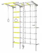 Sporto kompleksas (gimnastikos sienelė) SANRO S7 balta-geltona, 219,6x154cm