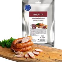 BROWIN® natūralios žarnos dešroms, aukščiausios kokybės natūralios žarnos naminėms dešrelėms, kadagių dešrelėms, baltosioms dešrelėms, dešrelėms, dešrelėms (kalibras 28/30 m, 20 metrų, kiaulienos žarnos)