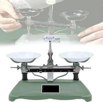 Miniatiūrinės svarstyklės Lab Triple Beam Balance Beam Scale Didelio tikslumo cheminės svarstyklės su mechaniniu padėklu su svorių rinkiniu ir pincetu Skaidri skalė Tikslūs duomenys fizikiniams eksperimentams