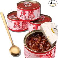 MKSDDF - traški aitriųjų paprikų aliejaus pasta 80g X3 aštrus aštrus grybų veganiškas greitas pagardų padažas kinų maisto padažas - galima naudoti su koše, makaronais, koldūnais, ryžiais