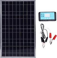 Solarpanel-Controller-Kit, 100 W Wasserdichtes Solarpanel-Starter-Kit für Boote, ATVs, Marine, Wohnmobile, Anhänger, Powersports