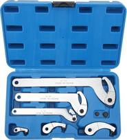 VOBOR 8-PCS reguliuojamas kablio kaiščio raktas 35-120 mm C kablio apvalios galvutės įtempiklis, skirtas motociklų purvo dviračiams