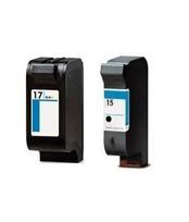 Kasetė rašaliniams spausdintuvams Analoog tintide komplekt HP 15 Black + HP 17 TriColor