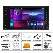2 DIN Android stereo Carplay Auto Universalus Multimedijos vaizdo grotuvas skirtas Toyota Vios Crown Camry Hiace Previa Corolla RAV4 2+32+AHD