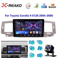 „Android“, skirta „Toyota Corolla 9 E120 2004–2006“, automobilio radijo daugialypės terpės grotuvas Navigacija stereo GPS automatinis galvos blokas, 2 din 2+64