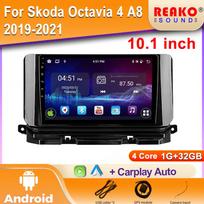 Skoda Octavia 4 A8 2019-2021 Automobilio radijas Android Multimedia Vaizdo grotuvas GPS Navigacija Carplay Jutiklinis ekranas Automobilinis vaizdo Stereo 4 core 1GB+32GB carplay
