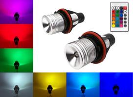 RGB LED lemputė BMW žiedams 2 spalvų rinkinys + pultelis, Off-Road