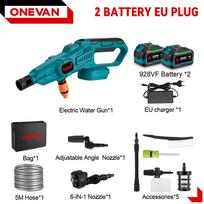 ONEVAN 3500W 200Bar bešepetėlis elektrinis aukšto slėgio ploviklis automobilių plovimo vandens pistoletas sodo laistymo įrankis skirtas Makita 18V baterijai 2 Battery 928VF set