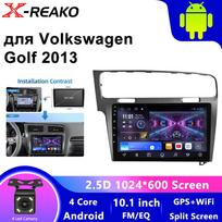 Automobilinis radijas Volkswagen VW Golf 7 MK7 GTI 2011-2021, belaidis CarPlay, Android 13, Auto, daugialypės terpės, stereo, vaizdo grotuvas, 2DIN 4 core 1GB+32GB carplay