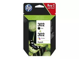 HP 302 Ink Cartridge Combo 2-Pack