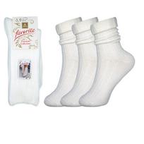 Moteriškos šiltos kojinės 22206 baltas, 3 poros