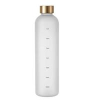 1 l vandens butelis su laiko žymekliu 32 OZ Fitness Sports Outdoor Travel Nešiojami nepralaidūs gėrimų indai BPA be matinių gėrimų buteliai 1.0L