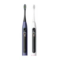 Oclean X Lite Duo elektrinių dantų šepetėlių rinkinys, pilkas + mėlynas.