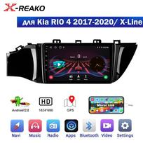 2Din Android automobilio radijo multimedijos vaizdo grotuvas, skirtas Kia RIO 4 Rio 2017 2018 2019 Navigacija GPS Carplay 4G WIFI vairas Bluetooth RDS AM FM USB 4Core 1G 32G