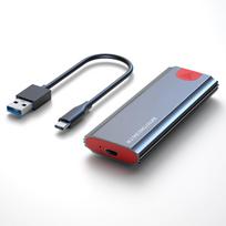 M2 NVMe SATA SSD dėklas 10Gbps SSD dėžutė M.2 NVME NGFF SSD į USB 3.1 korpusą, A tipo ir C tipo kabelis, skirtas asmeniniam nešiojamajam kompiuteriui