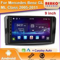 „Android“, skirta „Mercedes Benz“ ML GL W164 ML350 ML500 GL320 X164 ML280 GL350 GL450 Automobilio radijo grotuvo navigacija Nr. 2 din DVD 5G „Wi-Fi“ 4 core 1GB+32GB carplay