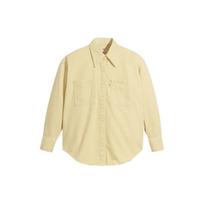 Levis Vienos spalvos Minimalistinis Laisvalaikio Džinsinis Švarkas Moteriški Švarkai Geltonas A1776-0004 S