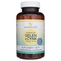 Medverita Selenas 200 mcg + cinkas 15 mg - 120 kapsulių