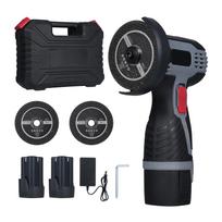 Bešepetėlis kampinis šlifuoklis 17000RPM Akumuliatorinis kampinis šlifuoklis Elektrinis šlifavimo įrankis Mini kampinis šlifuoklis Basic Package & 2 Battery-EU plug juoda
