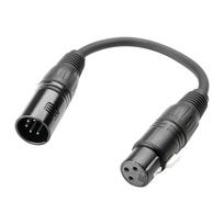 DMX kabelio perėjimas 5pin - 3pin Adam hall K3DGF0020 0.20m