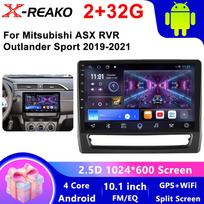 Skirta Mitsubishi ASX RVR Outlander Sport 2019-2021 Android 2 Din Automobilio Auto Carplay 4G+WIFI GPS Radijo Navigacijos Multimedia Vaizdo Grotuvas Stereo BT 4 core 2GB+32GB carplay