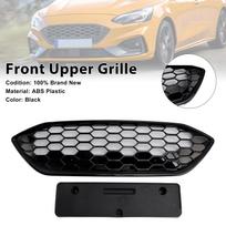 Blizgios juodos priekinio buferio grotelės Tinka Ford Focus ST + ST Line MK4 2018-2021