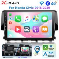 Skirta Honda Civic 10-os kartos 2016-2020 m. Android automobilio radijo stereosistemos multimedijos vaizdo grotuvas 4G 8 branduolių GPS belaidis Carplay pagrindinis įrenginys 8 core 4GB+64GB