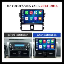 Car Radio Video Multimedia Player 10 '' Android OS for TOYOTA VIOS YARIS 2013 - 2016 GPS Navigation WiFi Bluetooth 2+64+4led