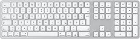 "Bluetooth" "Mac" klaviatūra, OMOTON belaidė klaviatūra, skirta "Apple MacBook Pro/Air", "iMac", "iMac Pro", "Mac Mini/Pro", įkraunama, 3 "Bluetooth" kanalai, QWERTZ DE išdėstymas
