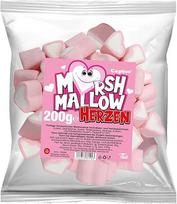 "Capico Marshmallow Hearts" (200g) braškių ir vanilės skonio zefyrai