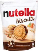 "Ferrero Nutella" sausainiai - traškūs sausainiai su kreminiu "Nutella" branduoliu - 1 x 304 g pakuotė