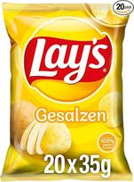 "Lays" sūdyti traškūs sūdyti bulvių traškučiai sėkmingam vakarėliui - 20 x 35g
