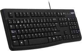 "Logitech K120 Business" laidinė klaviatūra "Windows" ir "Linux", USB prievadas, "Silent Touch", tvirta, atspari purslams, klaviatūros stovas, ispaniškas QWERTY išdėstymas