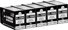 "Supply Guy" 5 spausdintuvų kasetės, suderinamos su "Canon PGI-1500XL" juodos spalvos kasetėmis, tinkančiomis "Canon Maxify" MB2000MB2050MB2100MB2150MB2155MB2300MB2350MB2700MB2750MB2755