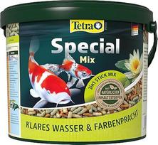 "Tetra Pond Special Mix" - visų tvenkinių žuvų maisto mišinys, sudarytas iš trijų skirtingų lazdelių, skirtas sveikam augimui ir imuninės sistemos stiprinimui, 5 l kibiras