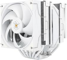 "Thermalright Royal Pretor 130 White" CPU aušintuvas, CPU aušinimo radiatorius, TL-H12W-X28 ir TL-HD13W-X28 ventiliatorius, suderinamas su "Intel LGA115X/1200/2011/1700/1851"; AM4/AM5 platformomis, stalinio kompiuterio bokšto aušinimas