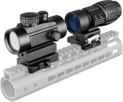 ACEXIER 1 x 40 šautuvo optinis taikiklis Taktinis raudonojo taško šautuvo optinis taikiklis Medžioklė Holographic Green Point Sight 3 x didinamasis stiklas Combination